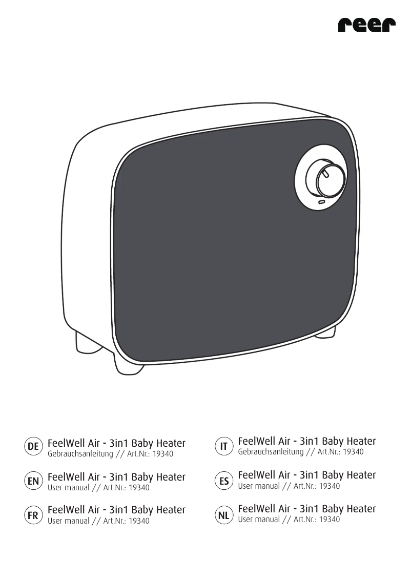 Página nº 1 - Manual de usuario Reer FeelWell Air 19340