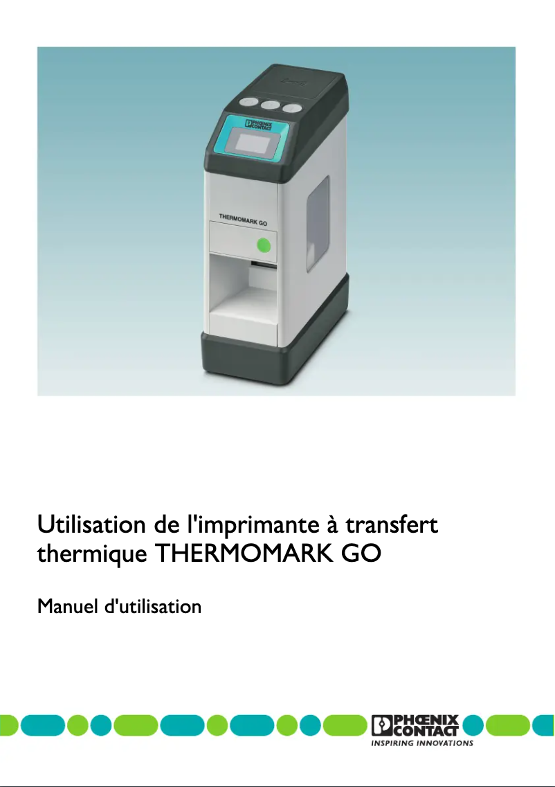 Imagen de la primera página del manual del dispositivo Thermomark GO