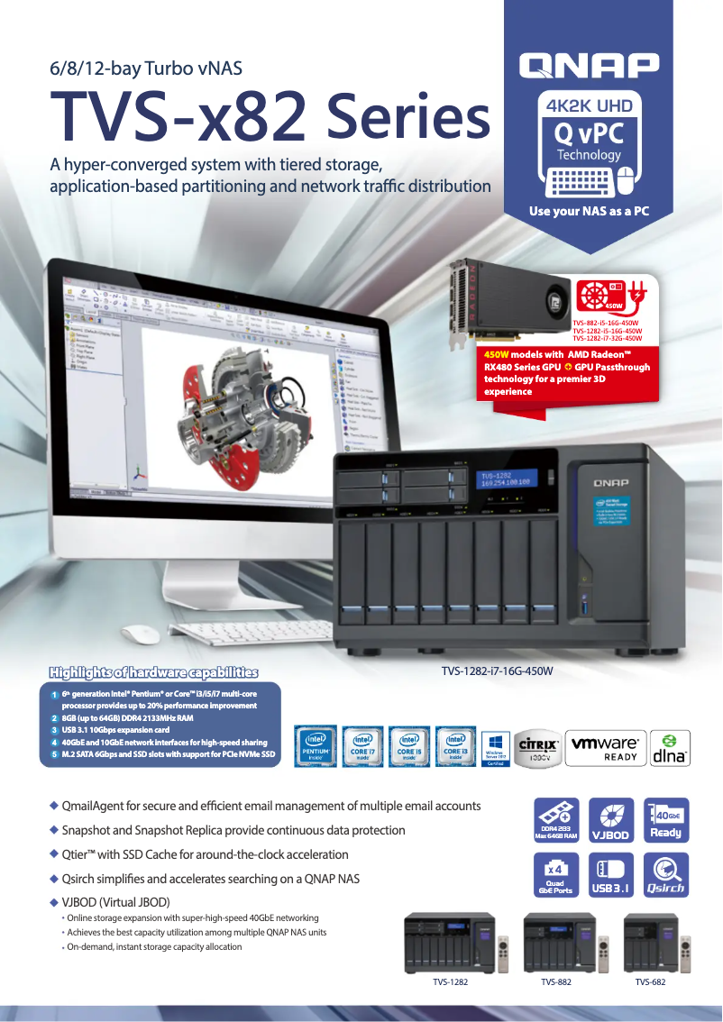 Página 1 del manual Ficha técnica QNAP TVS-682