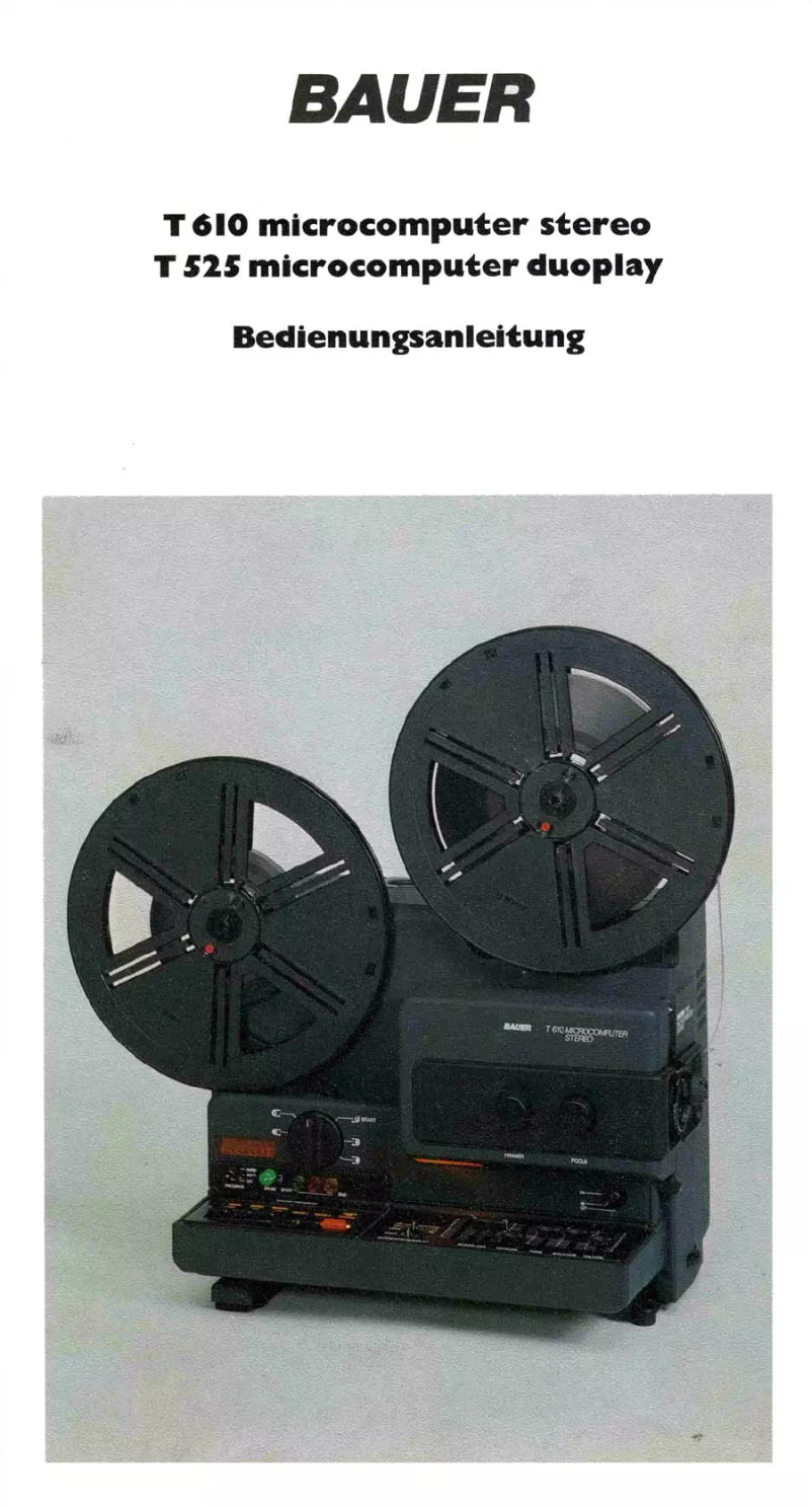 Página 1 del manual Manual de usuario Bauer T610 Microcomputer Stereo