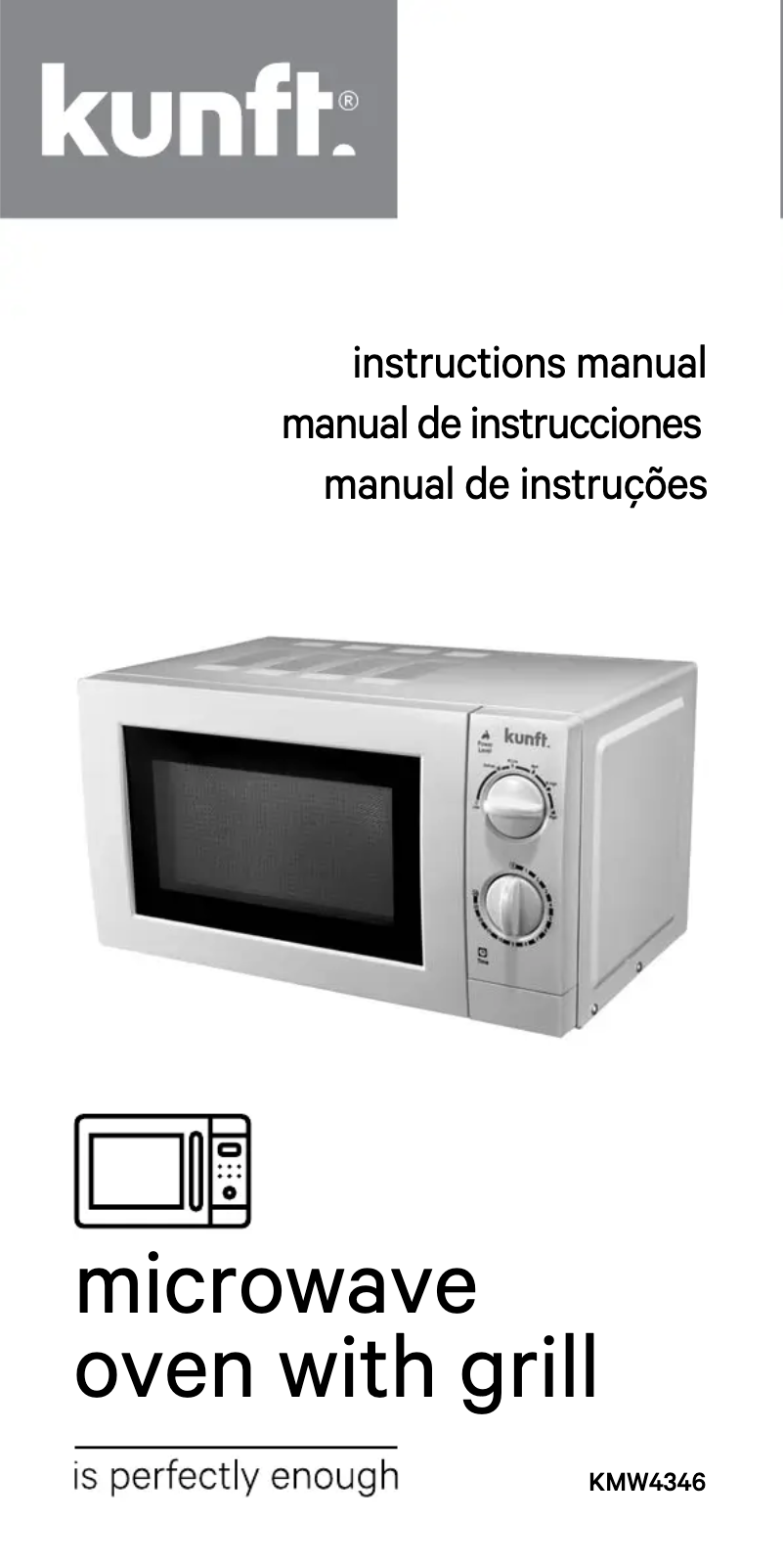 Página 1 del manual Manual de usuario Kunft KMW4346
