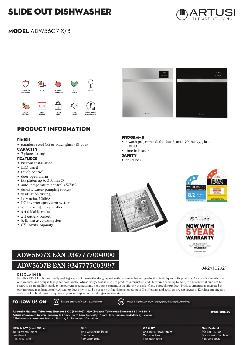 Imagen de la primera página del manual del dispositivo ADW5607X
