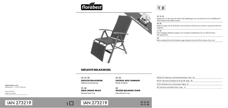 Página 1 del manual Manual de usuario Florabest IAN 273219