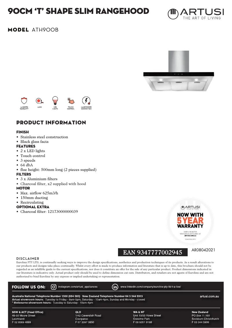 Imagen de la primera página del manual del dispositivo ATH900B