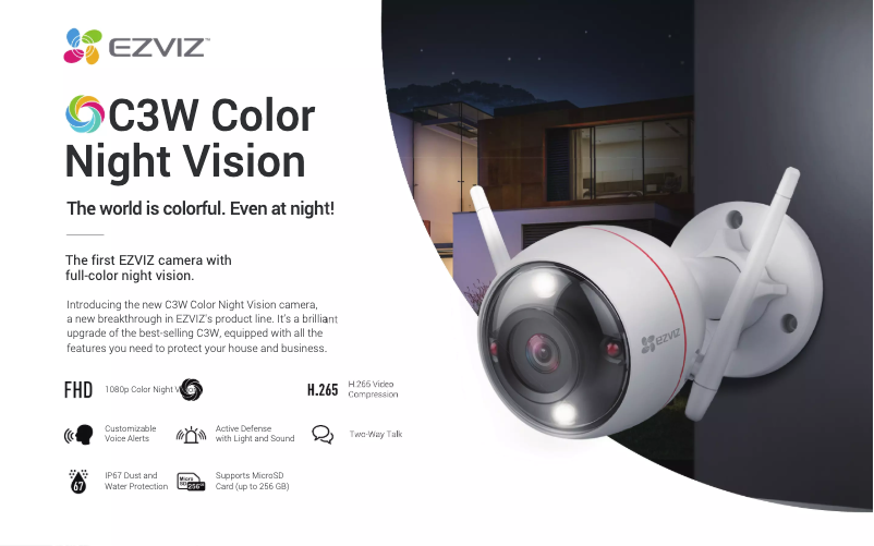 Imagen de la primera página del manual del dispositivo C3W Color Night Vision