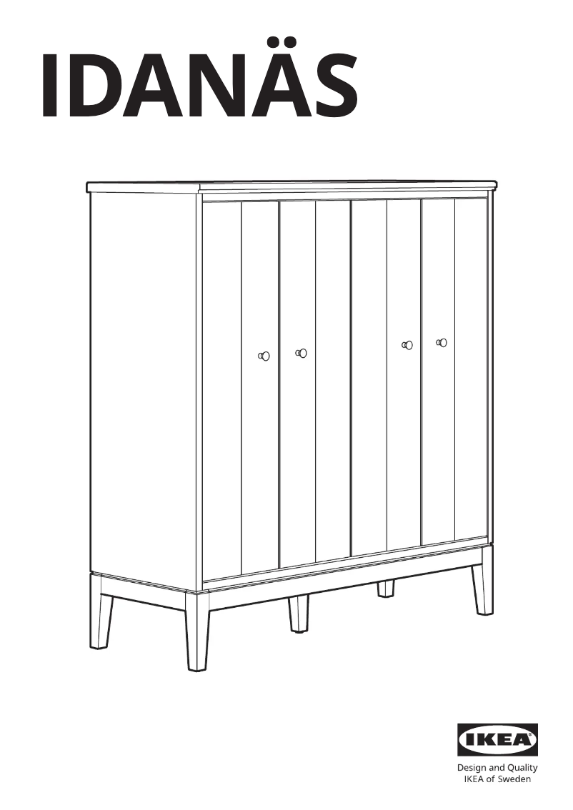 Página 1 del manual Manual de usuario Ikea IDANÄS 204.588.23