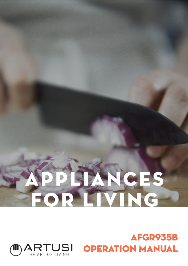 Página 1 del manual Manual de usuario Artusi AFGR935CR