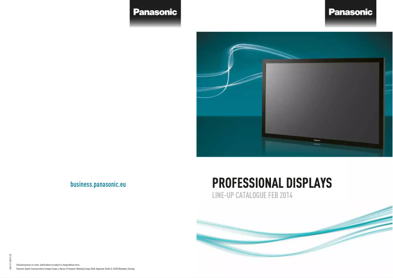 Imagen de la primera página del manual del dispositivo TH-65LFE7