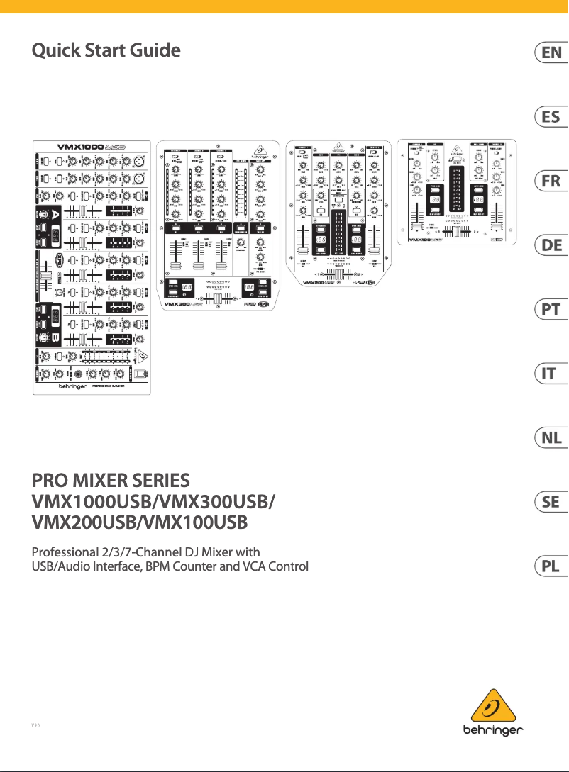 Imagen de la primera página del manual del dispositivo VMX300USB