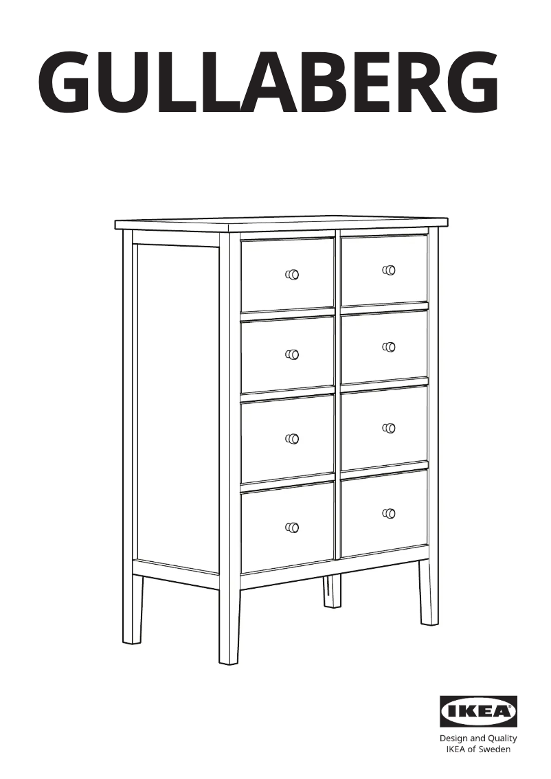 Página 1 del manual Manual de usuario Ikea GULLABERG 205.617.83