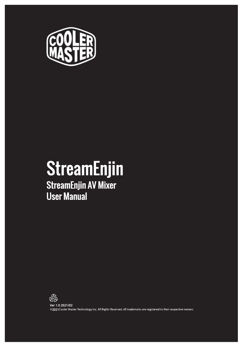 Imagen de la primera página del manual del dispositivo StreamEnjin