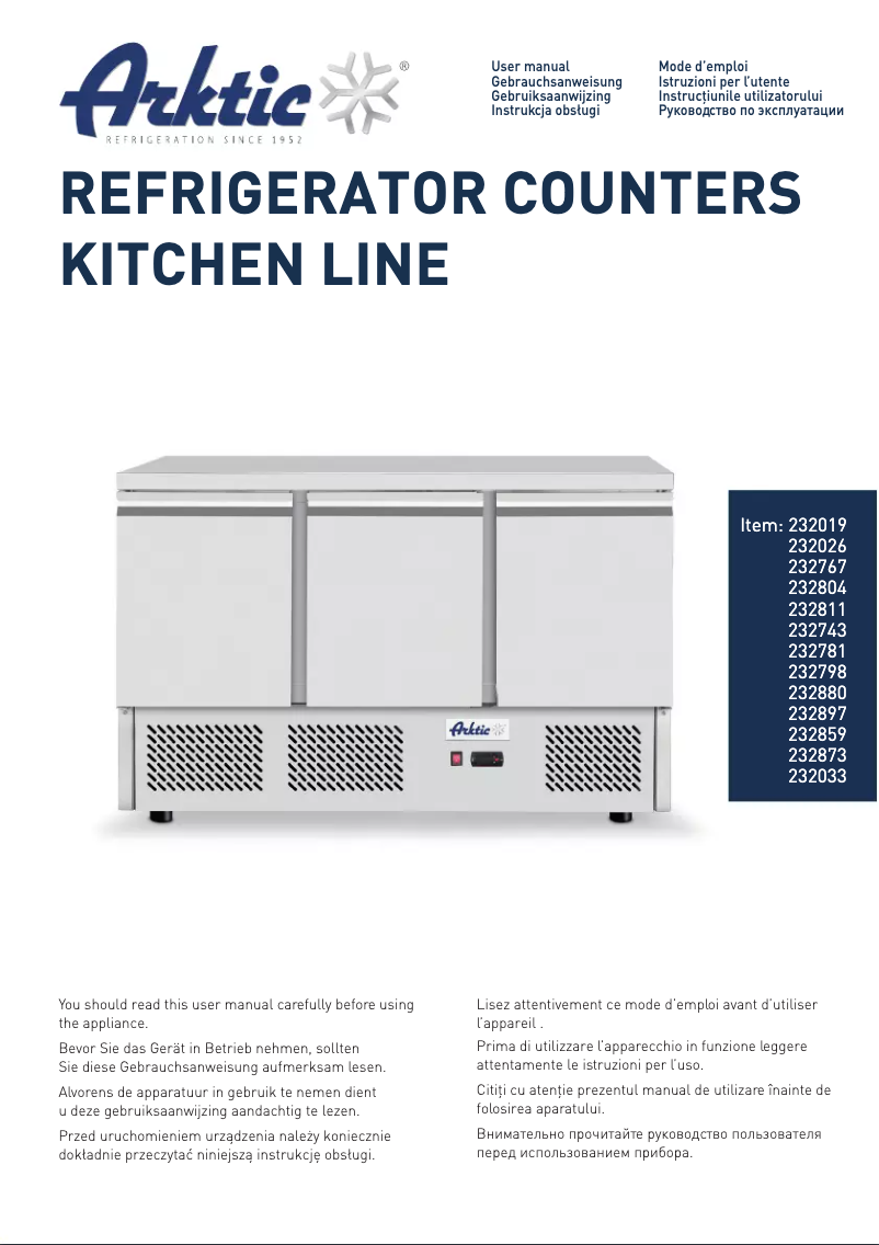 Página 1 del manual Manual de usuario Arktic 232781