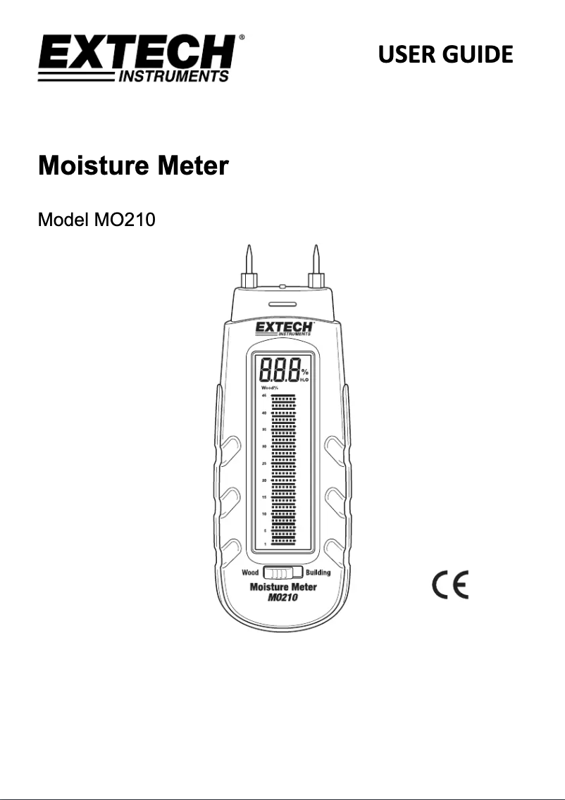 Página 1 del manual Manual de usuario Extech MO210