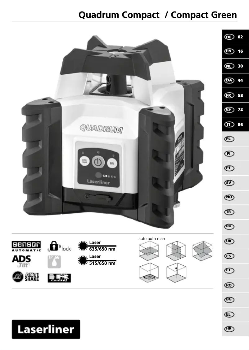 Imagen de la primera página del manual del dispositivo Quadrum Compact