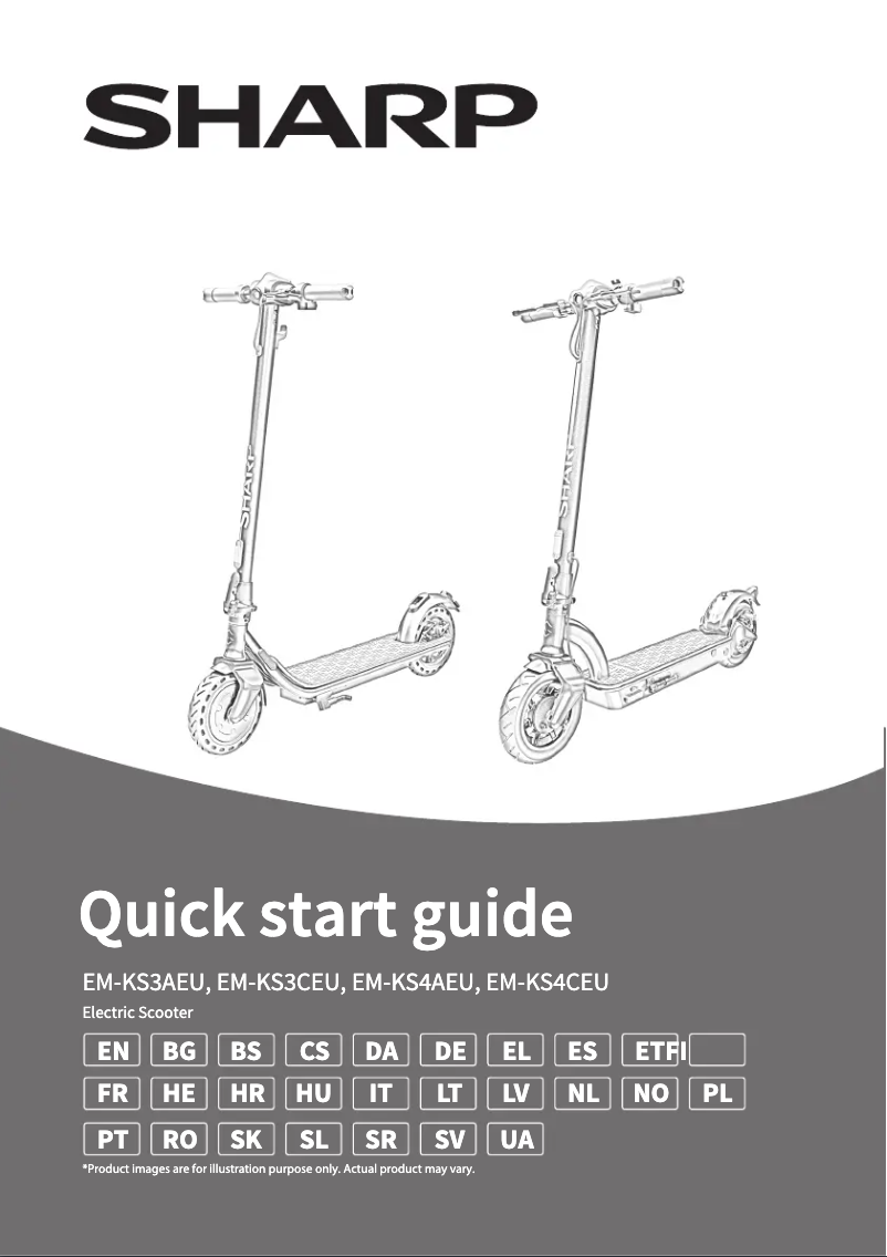 Página 1 del manual Guía de inicio rápido Sharp EM-KS4CEU