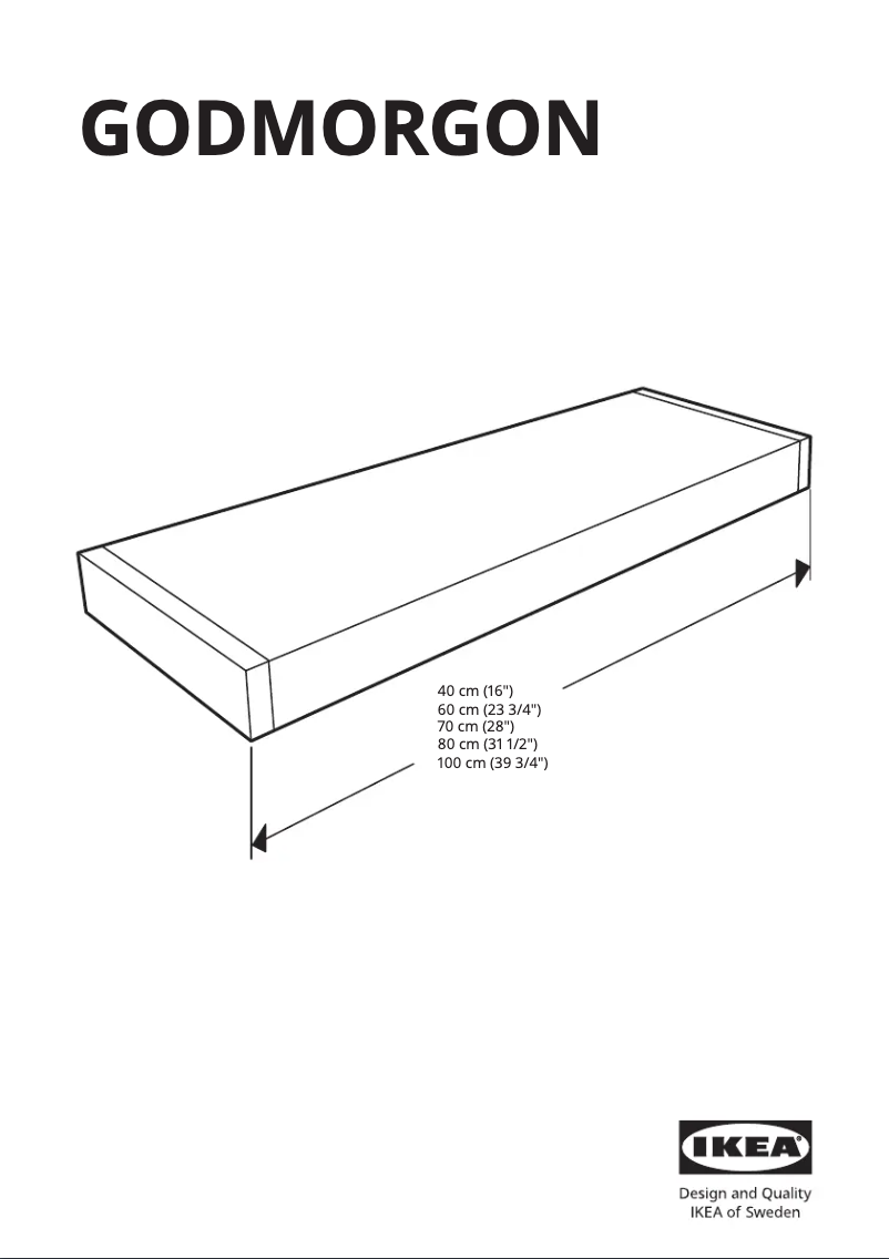Imagen de la primera página del manual del dispositivo GODMORGON 605.373.95