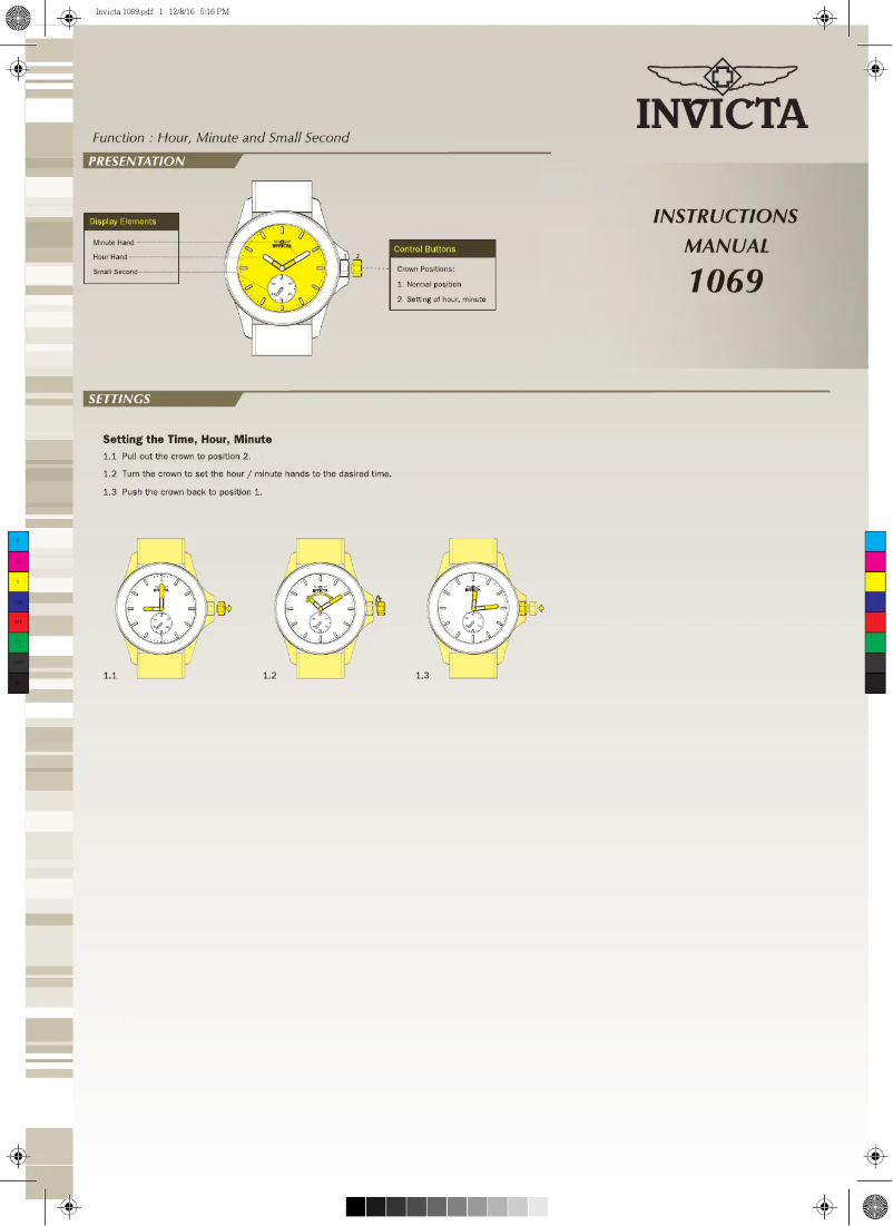 Página 1 del manual Manual de usuario Invicta Angel 31666