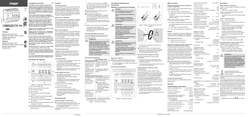 Página 1 del manual Manual de usuario Hager TYA610A