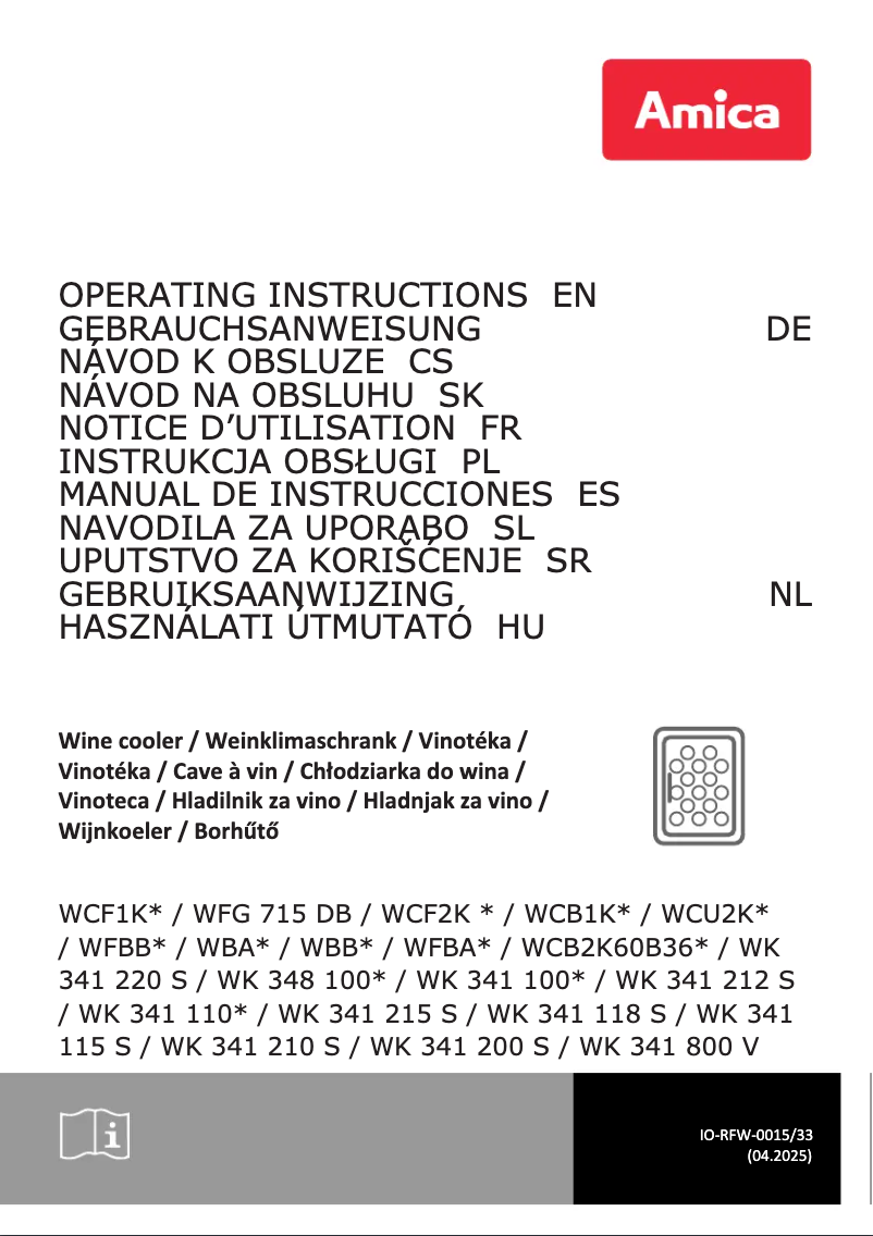 Página 1 del manual Manual de usuario Amica WK 341 115 S