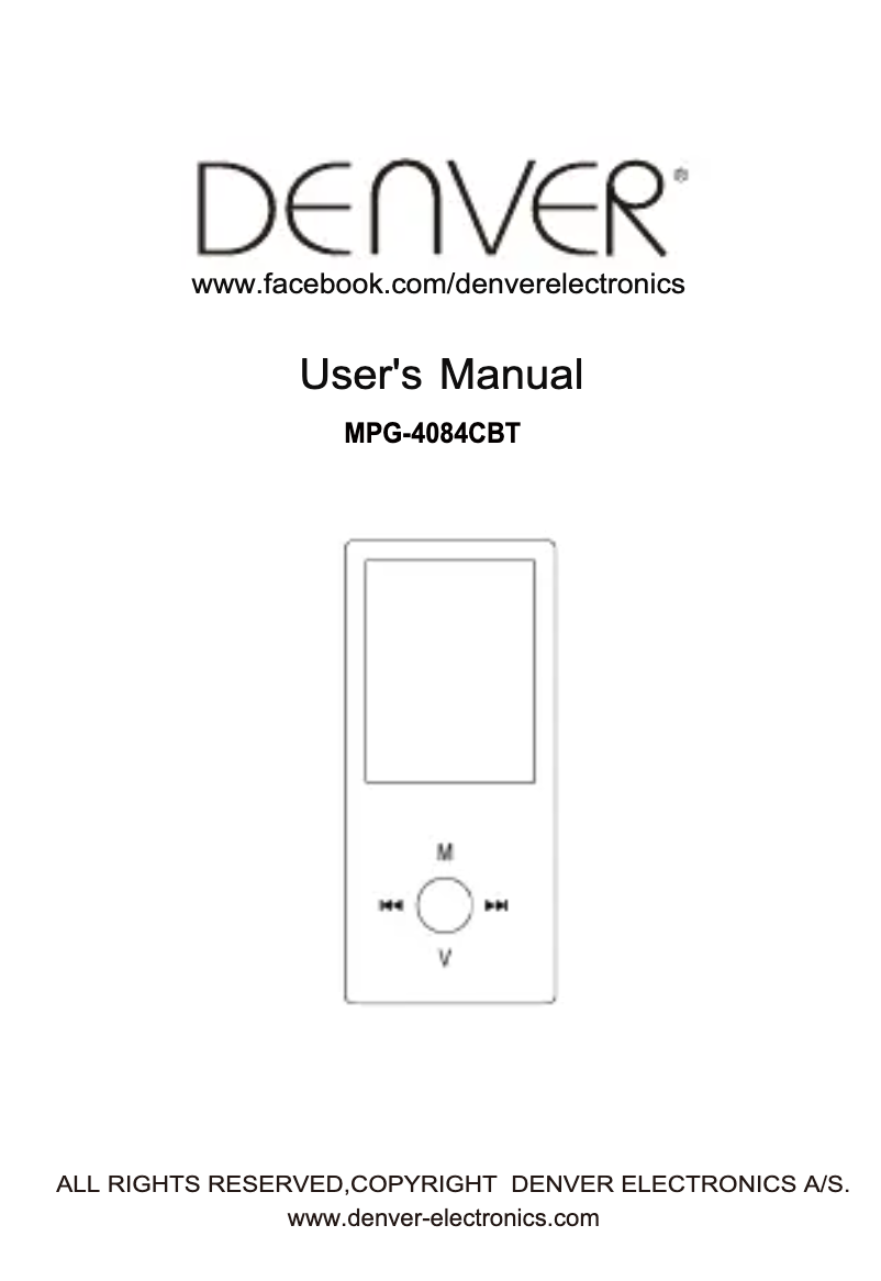 Imagen de la primera página del manual del dispositivo MPG-4084