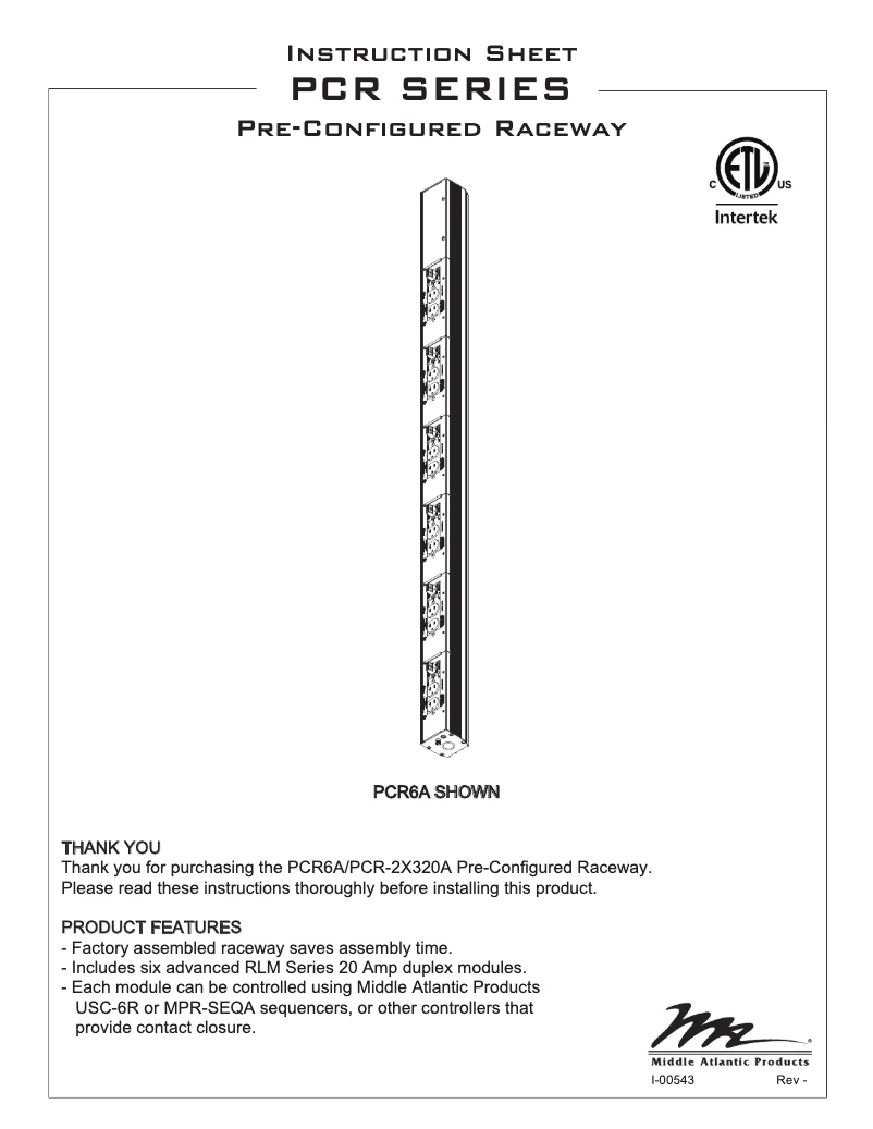 Imagen de la primera página del manual del dispositivo PCR-2X320A