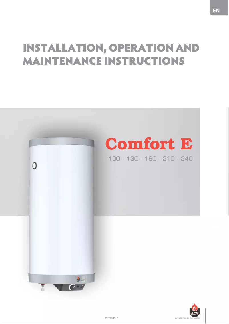 Imagen de la primera página del manual del dispositivo Comfort E 130