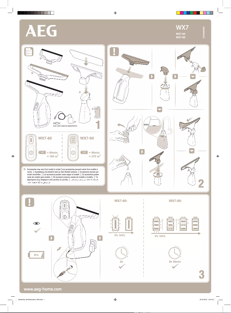 Página 1 del manual Manual de usuario AEG WX7-90A2B