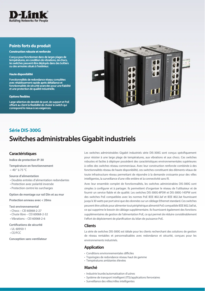 Imagen de la primera página del manual del dispositivo DIS-300G-8PSW