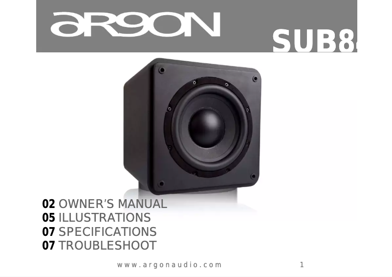 Imagen de la primera página del manual del dispositivo SUB840