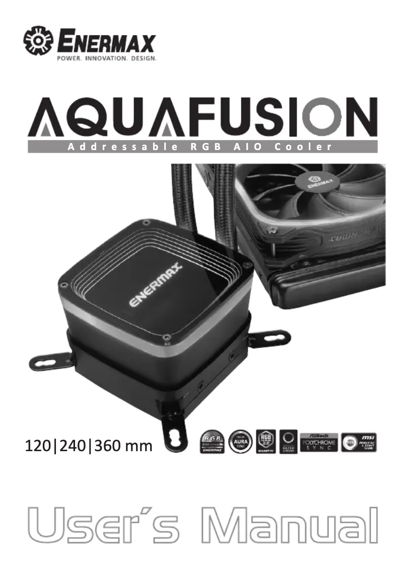 Página 1 del manual Manual de usuario Enermax Aquafusion 120 ELC-AQF120-SQA