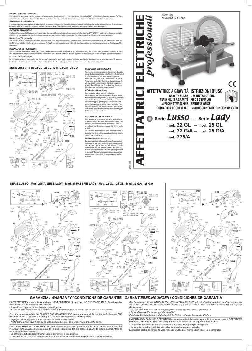 Imagen de la primera página del manual del dispositivo 22GL