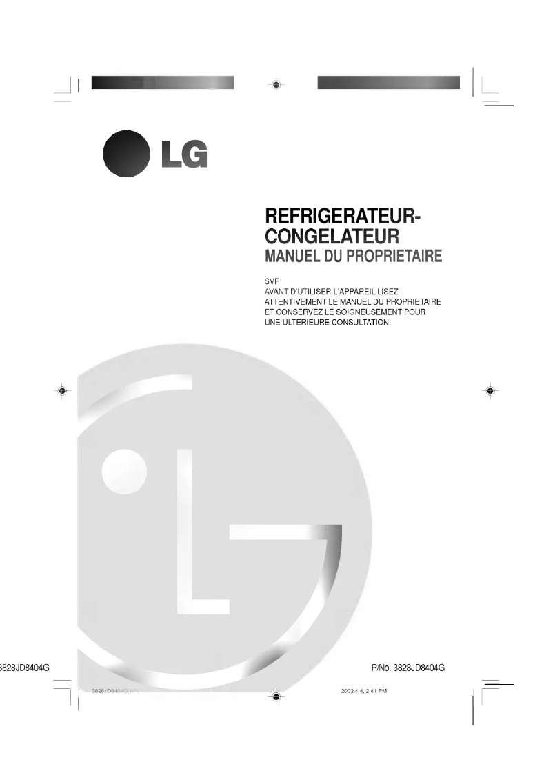 Imagen de la primera página del manual del dispositivo GR-S552QVC