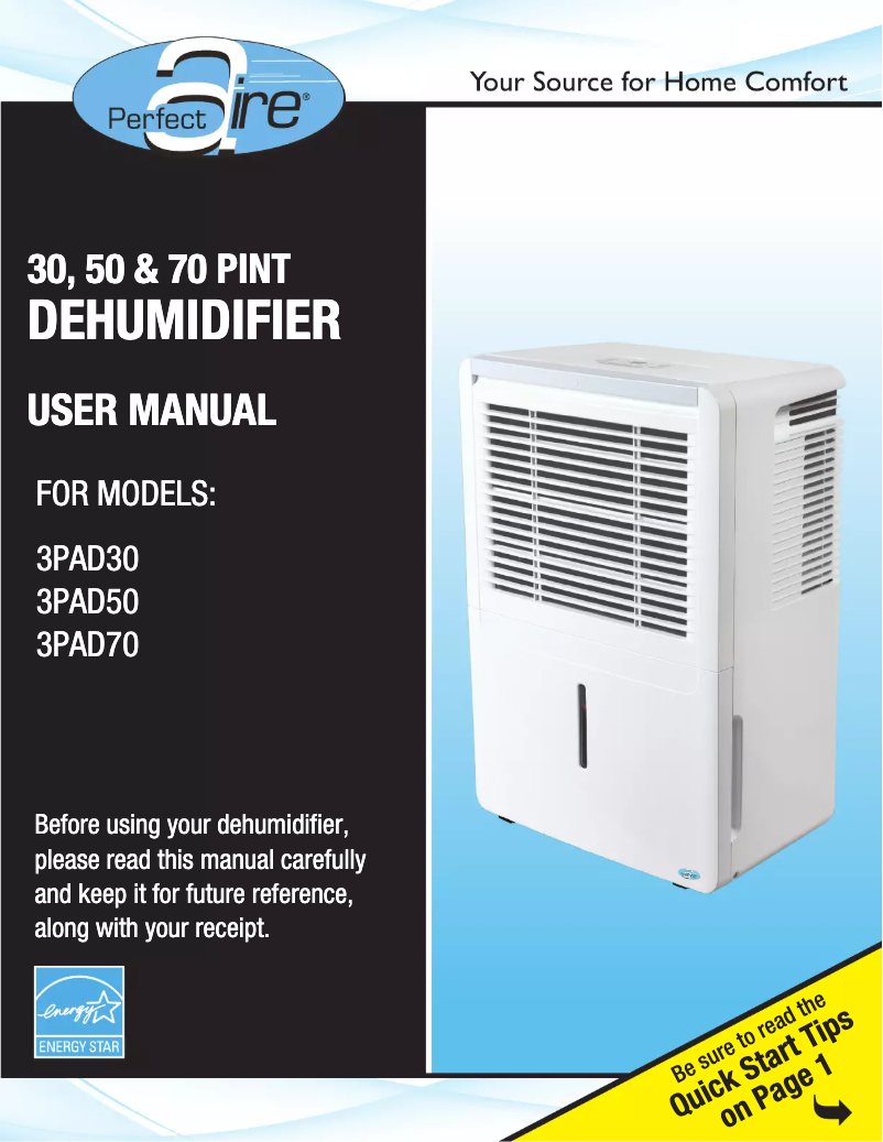 Imagen de la primera página del manual del dispositivo 3PAD30