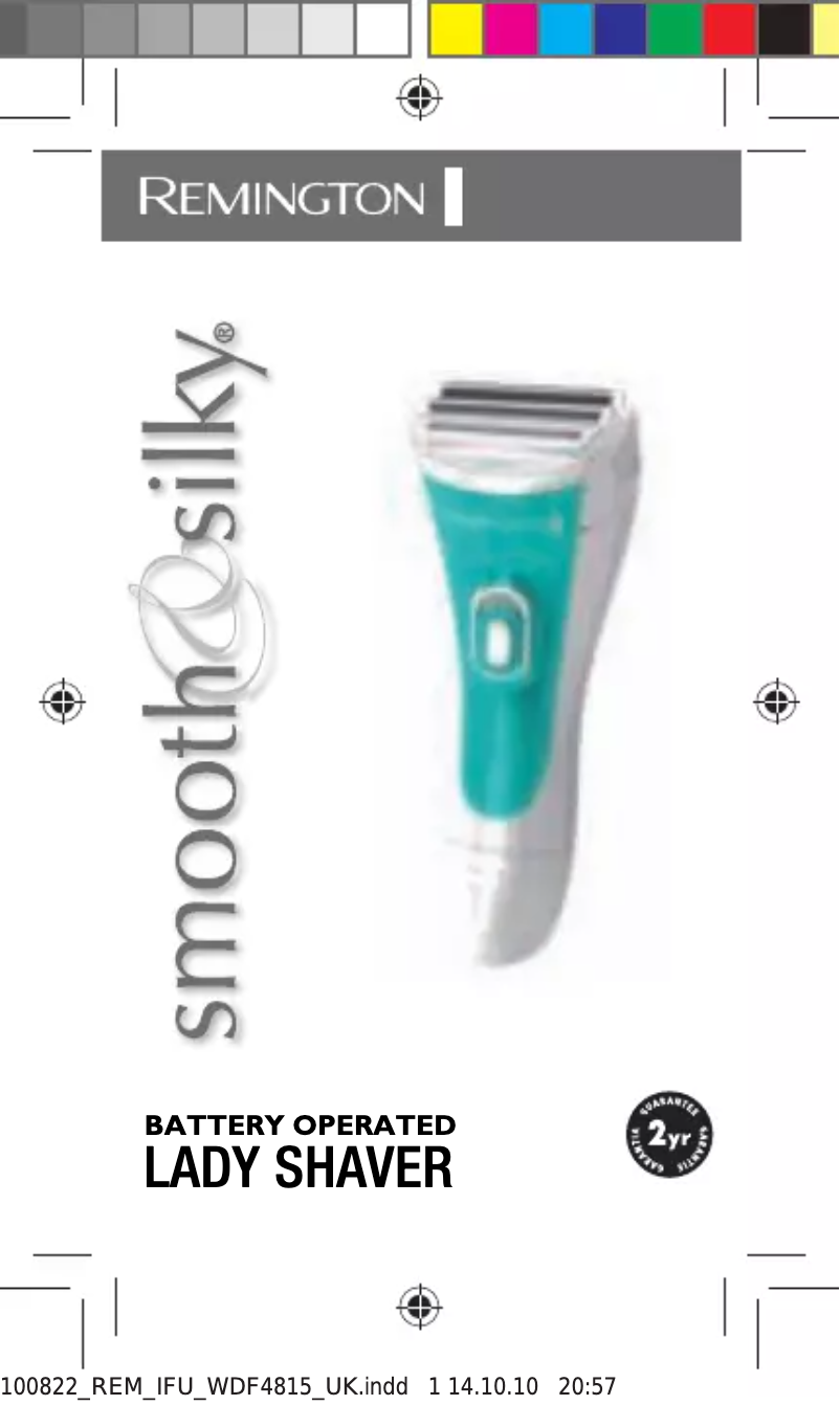 Imagen de la primera página del manual del dispositivo Ladyshave WDF4815C