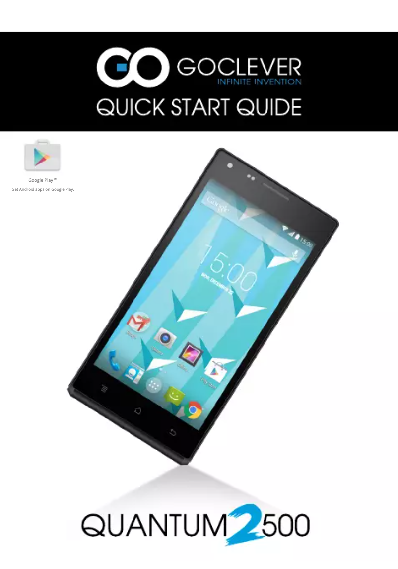 Imagen de la primera página del manual del dispositivo Quantum 2 500
