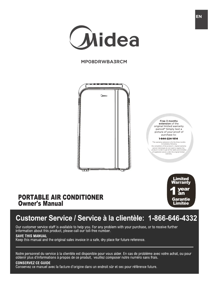 Imagen de la primera página del manual del dispositivo MP08DRWBA3RCM