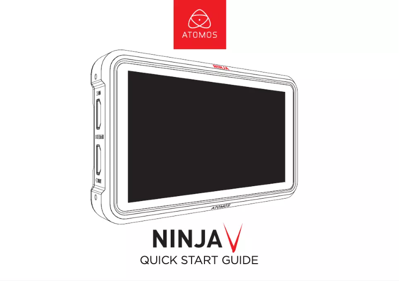 Página 1 del manual Guía de inicio rápido Atomos Ninja V