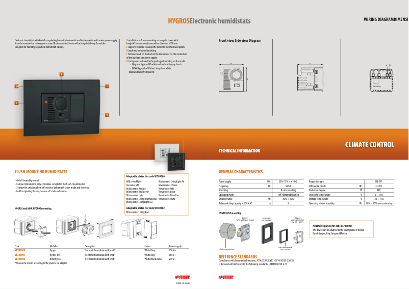 Imagen de la primera página del manual del dispositivo Hygros