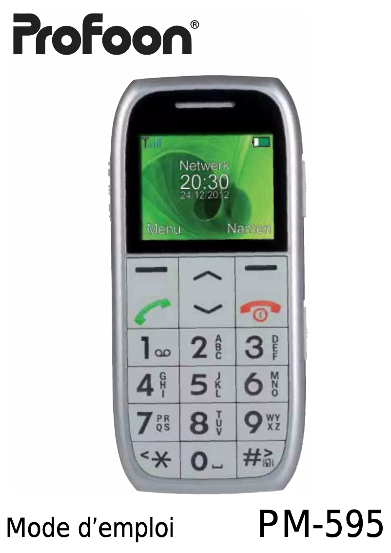 Página 1 del manual Manual de usuario Profoon PM-595