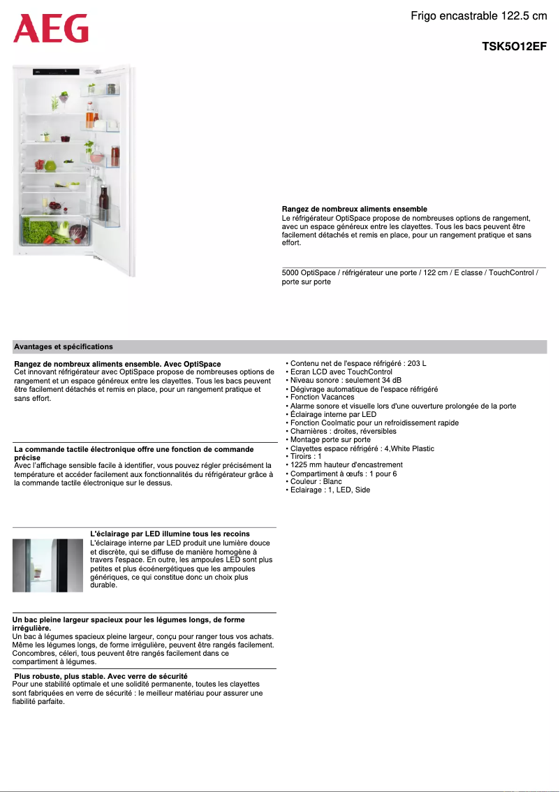 Imagen de la primera página del manual del dispositivo TSK5O12EF