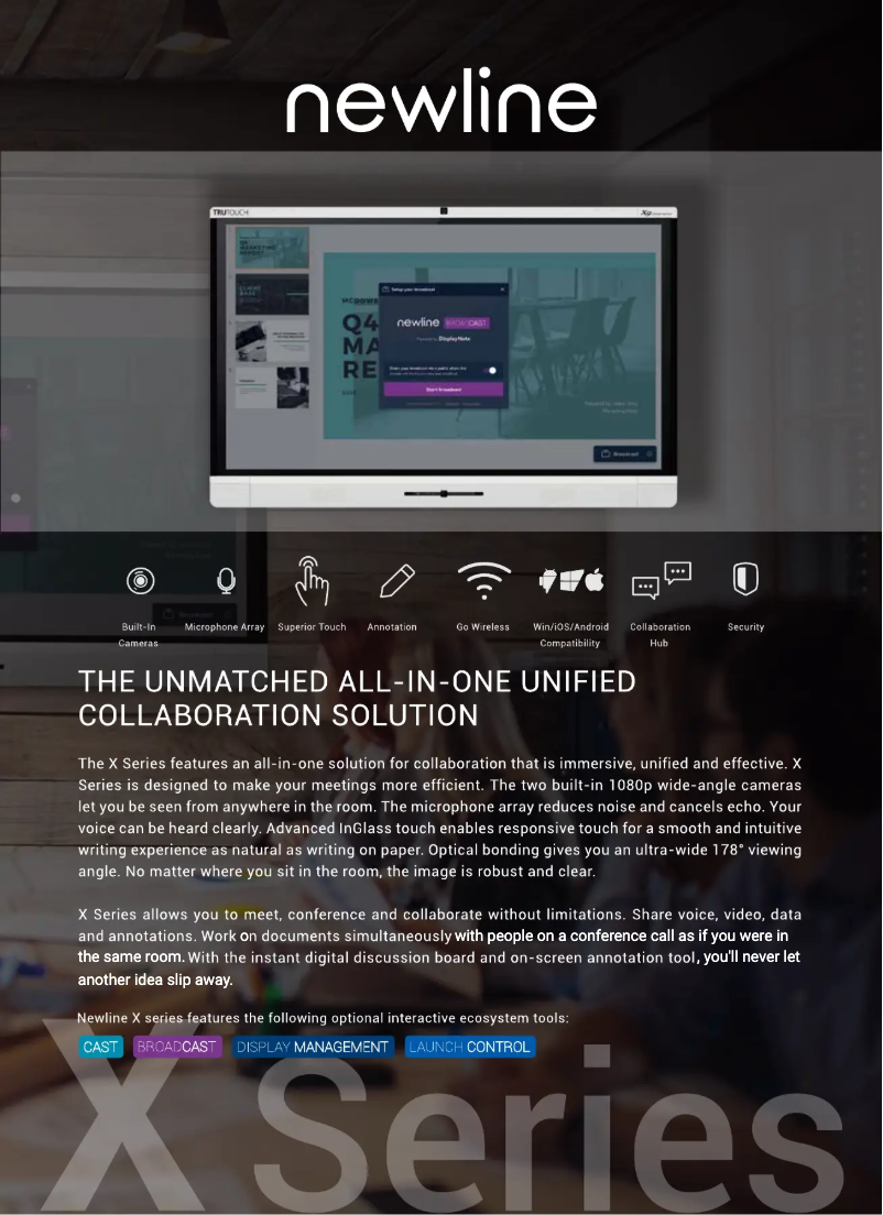 Imagen de la primera página del manual del dispositivo TruTouch X8