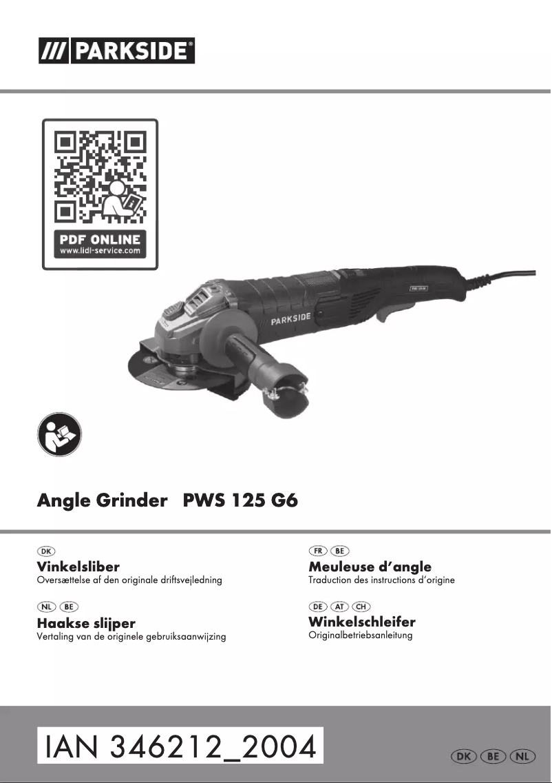 Imagen de la primera página del manual del dispositivo PWS 125 G6