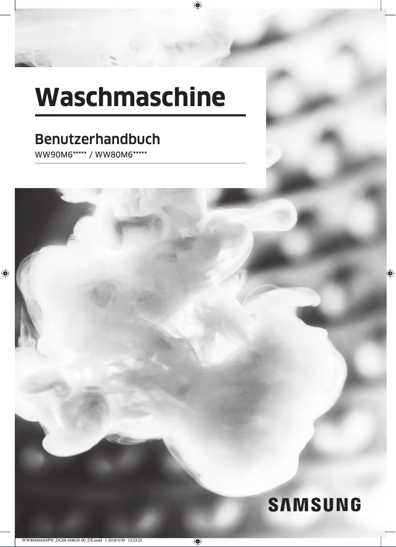 Página 1 del manual Manual de usuario Samsung WW80M645OPW