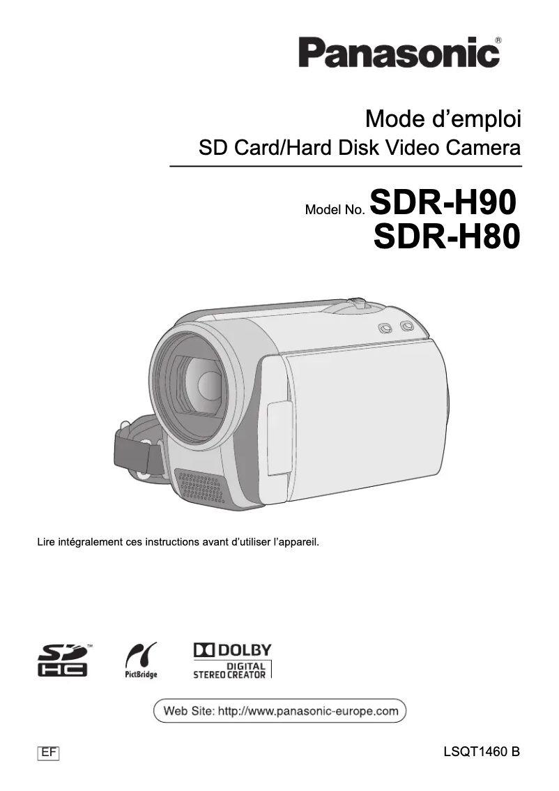 Página 1 del manual Manual de usuario Panasonic SDR-H90