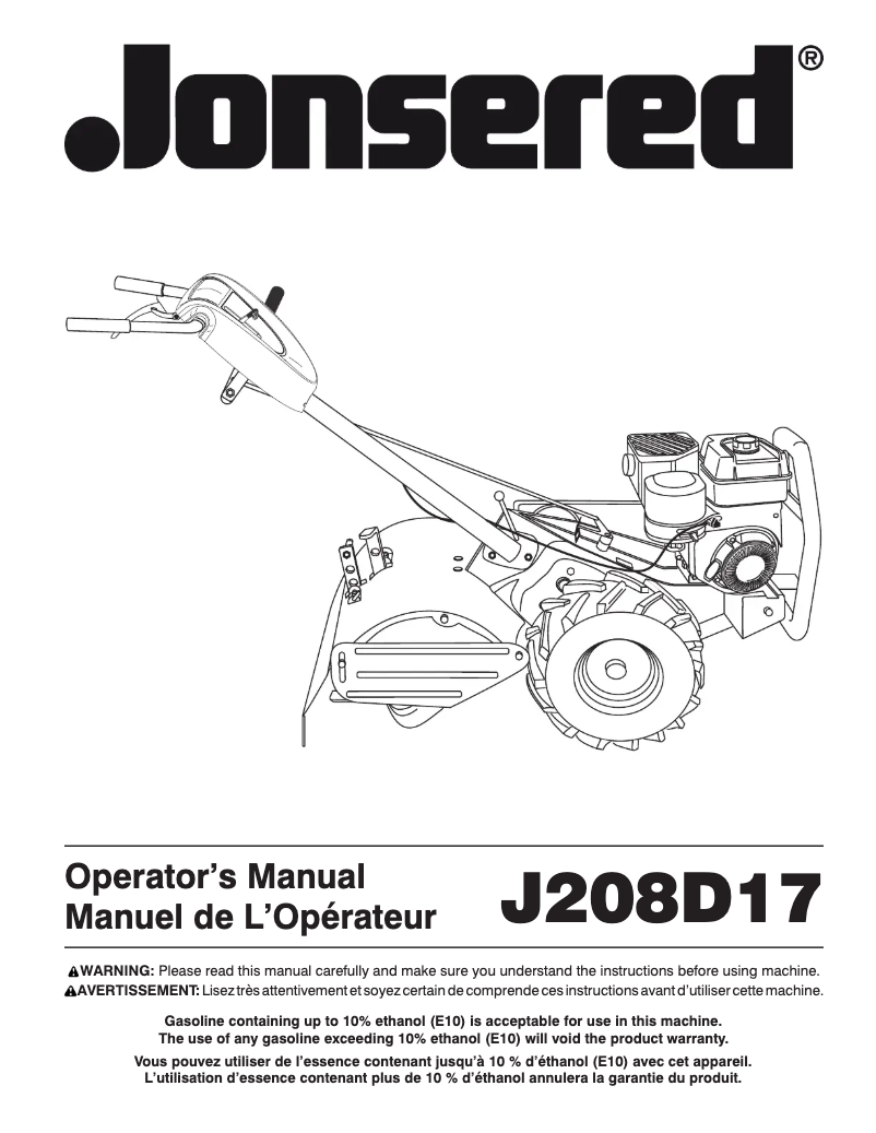 Imagen de la primera página del manual del dispositivo J208D17