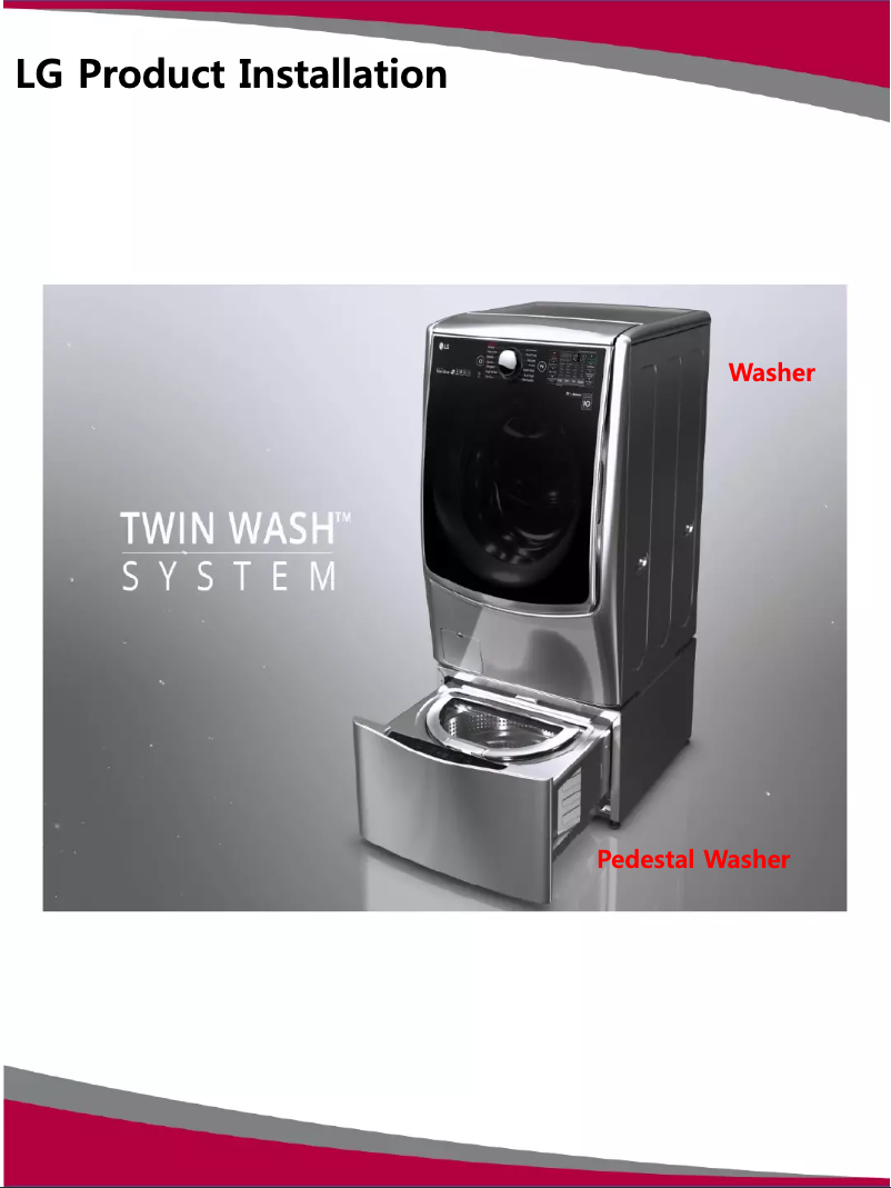 Página nº 1 - Guía de instalación LG WD100C