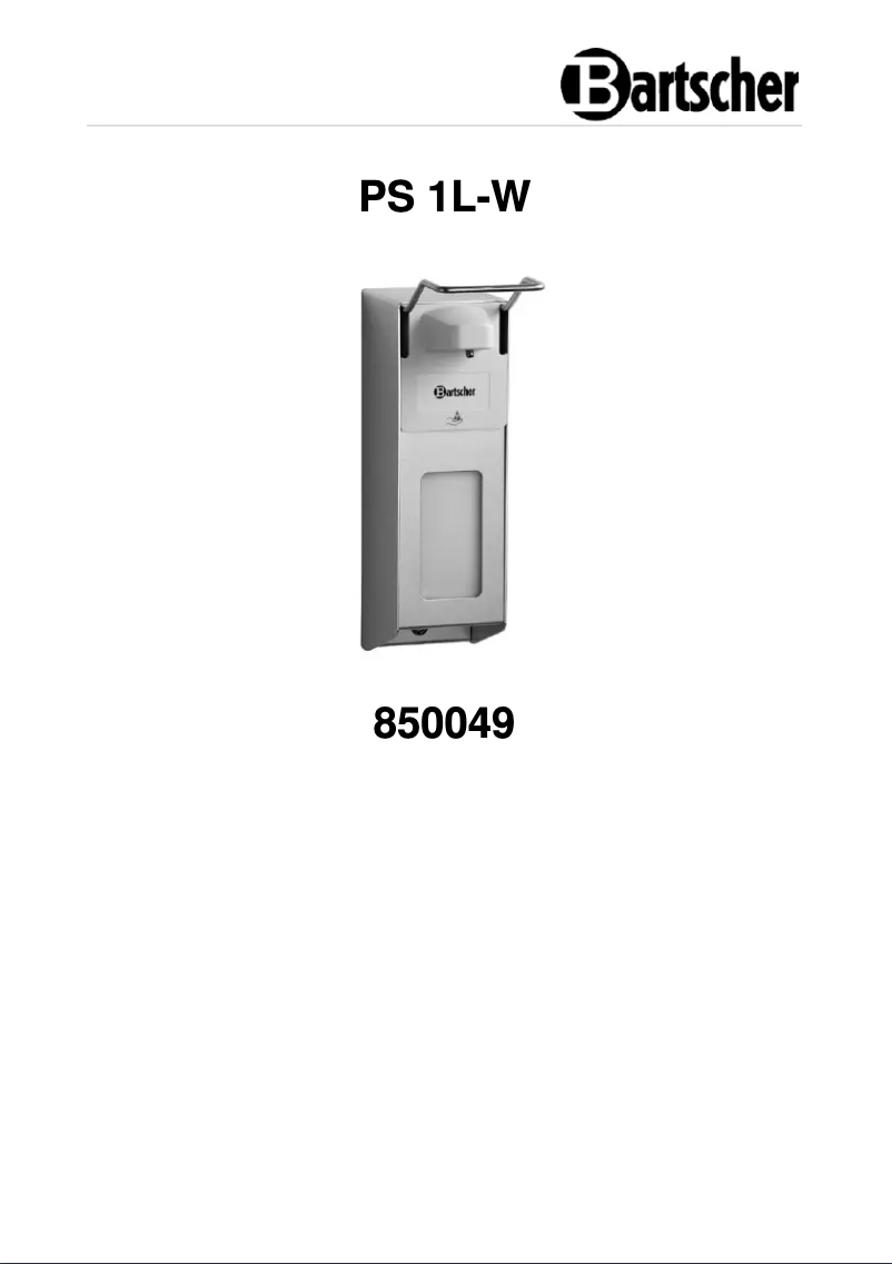 Imagen de la primera página del manual del dispositivo PS 1L-W