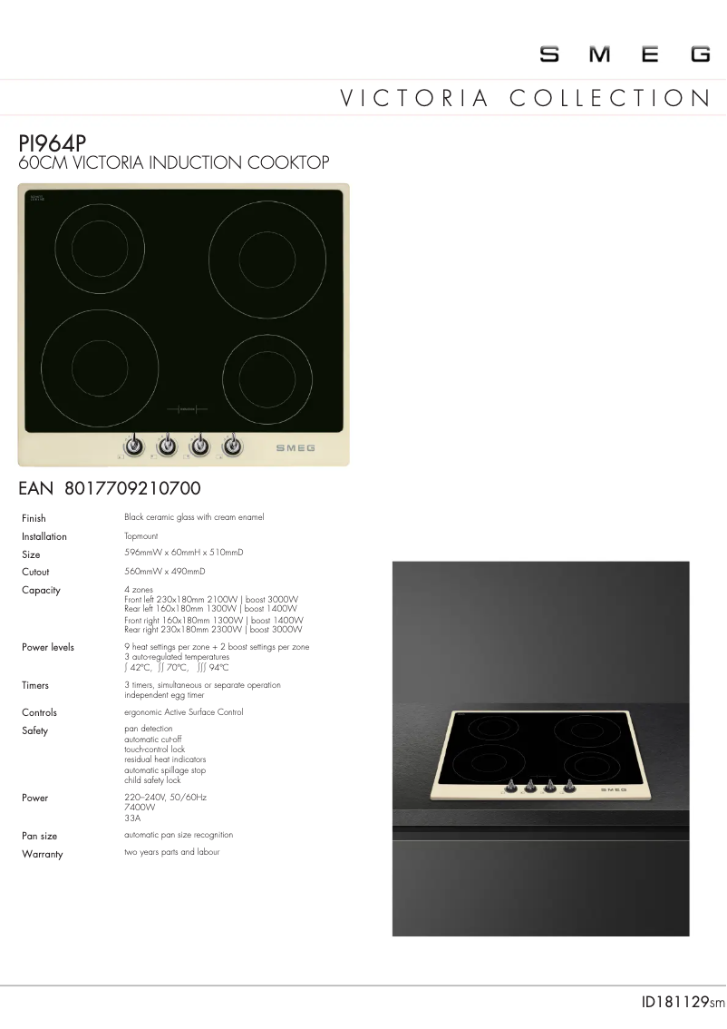 Imagen de la primera página del manual del dispositivo PI964P