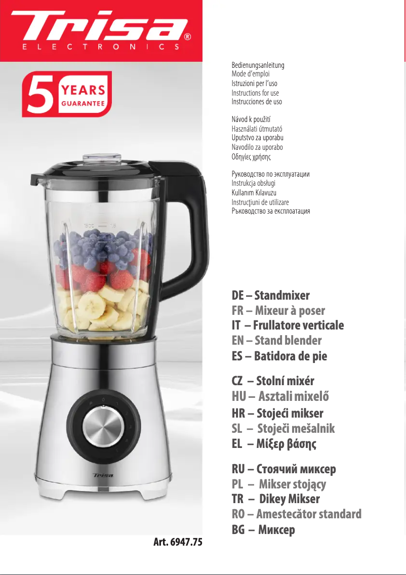 Página 1 del manual Manual de usuario Trisa Vario Power Mix 6947.75
