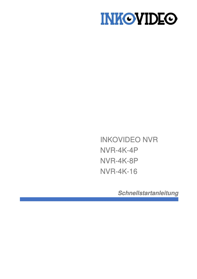 Imagen de la primera página del manual del dispositivo NVR-4K-16P